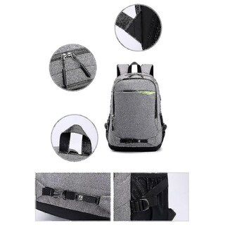 Foto 4 | Mochila Huoguo Grey Leisure Sports Business Double 36-55l - Venta Internacional.