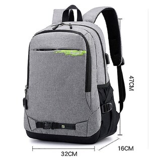 Foto 5 | Mochila Huoguo Grey Leisure Sports Business Double 36-55l - Venta Internacional.