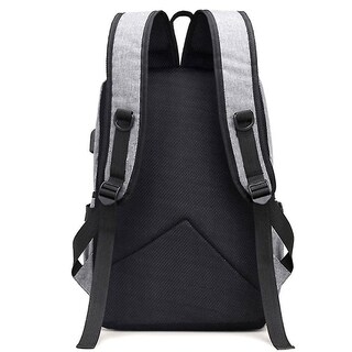 Foto 4 | Mochila Huoguo Casual De Tela Oxford De Gran Capacidad Gris - Venta Internacional.