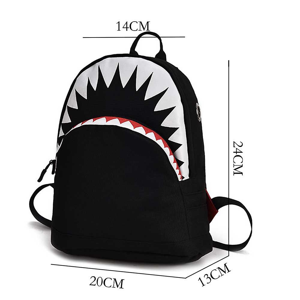 Foto 4 pulgar | Mochila Escolar Sanlin Beans Shark De Lona Para Niños Gris - Venta Internacional.