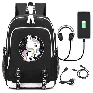 Foto 1 | Mochila Huoguo Unicorn Para Colegiala De Lona Impermeable - Venta Internacional.
