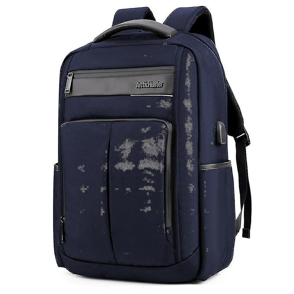 Foto 2 | Mochila Huoguo B00121c De 46 Cm Con Carga Usb Para Portátil De 15,6 Pulgadas, Color Negro - Venta Internacional.