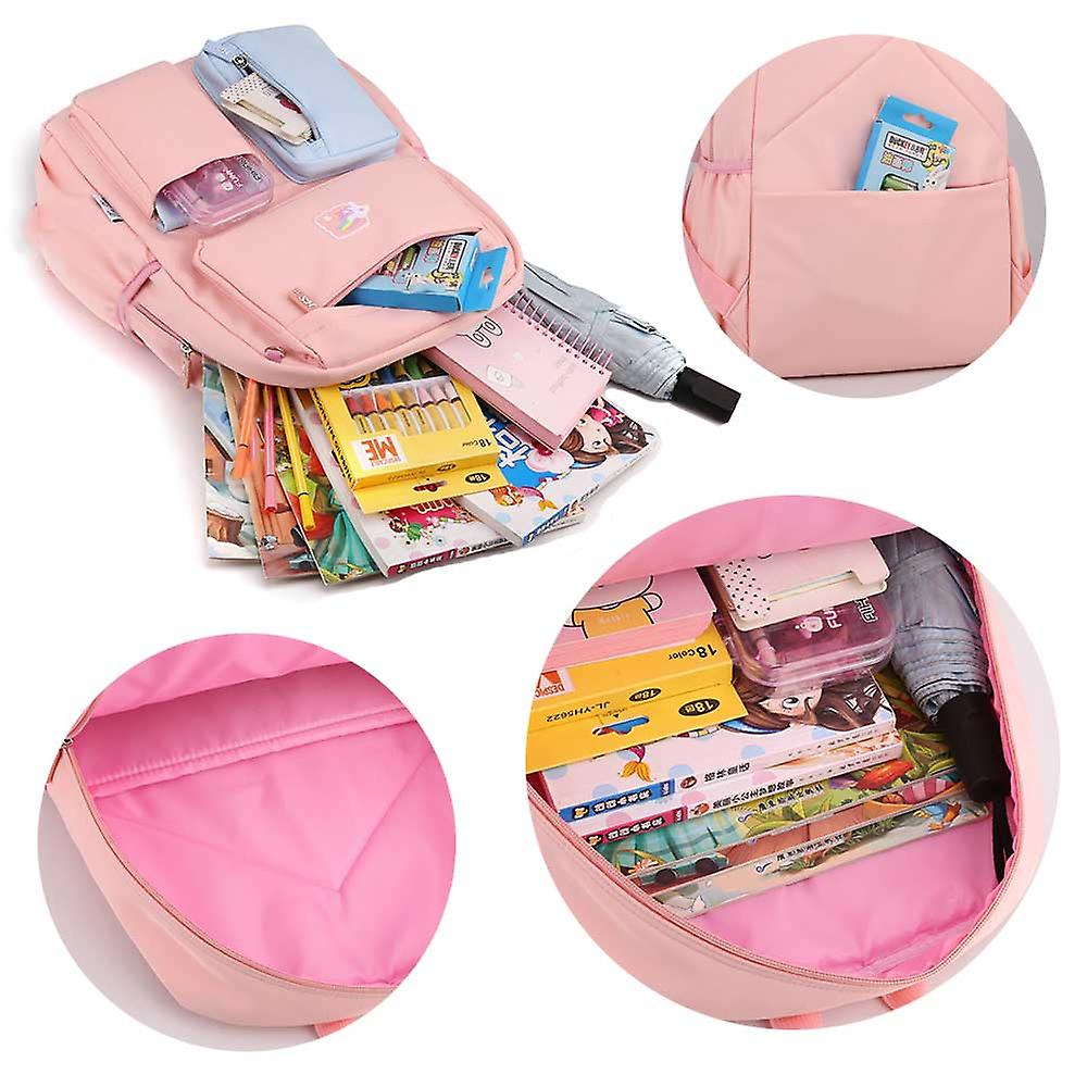 Foto 3 pulgar | Mochila Sanlin Beans Para Estudiantes, Escuelas, Viajes, Impermeable, Azul - Venta Internacional.