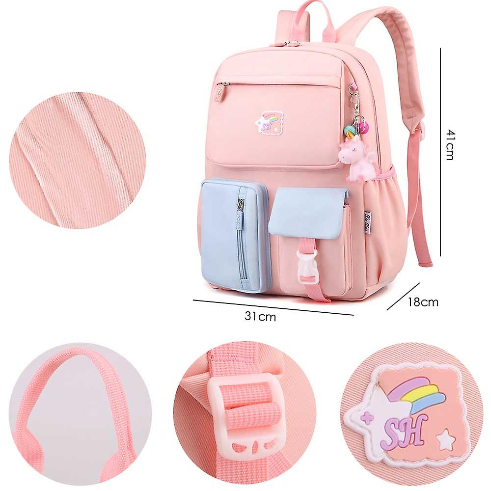 Foto 4 pulgar | Mochila Sanlin Beans Para Estudiantes, Escuelas, Viajes, Impermeable, Azul - Venta Internacional.