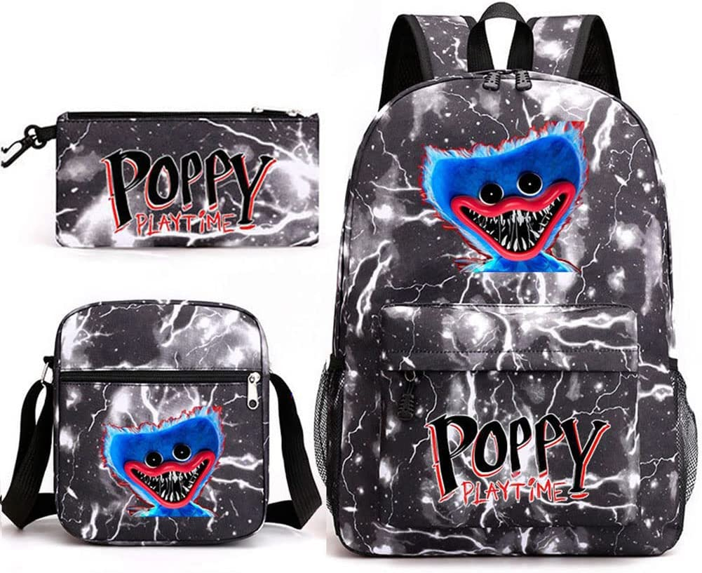 Foto 2 pulgar | Mochila Huoguo Poppy Playtime/huggy Wuggy, Juego De 3 Piezas Para Niños - Venta Internacional.