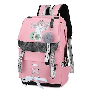 Foto 3 | Mochila Huoguo Canvas School Para Niñas Adolescentes De 0,8 Kg - Venta Internacional.