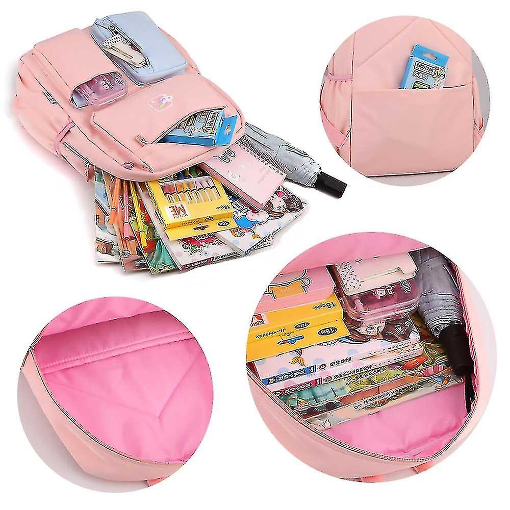 Foto 4 pulgar | Mochila Huoguo Para Estudiantes, Escuelas, Viajes, Trabajo, Impermeable, Color Morado - Venta Internacional.