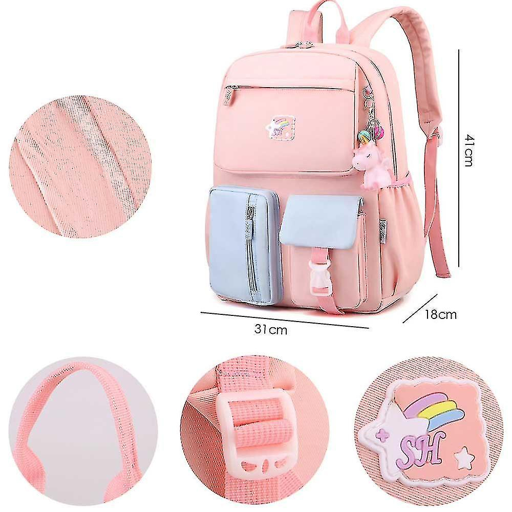 Foto 5 pulgar | Mochila Huoguo Para Estudiantes, Escuelas, Viajes, Trabajo, Impermeable, Color Morado - Venta Internacional.