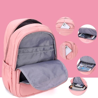 Foto 1 | Mochila Escolar Sanlin Beans High School Trolley Mochila Morada - Venta Internacional.