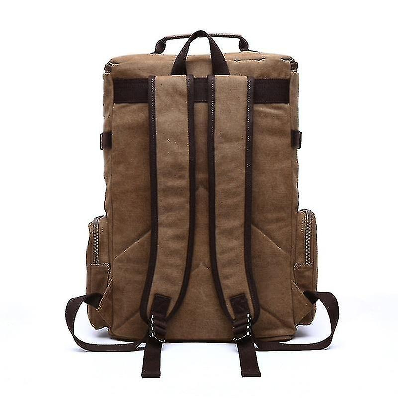 Foto 4 pulgar | Mochila Huoguo Vintage Canvas Travel Para Hombre Café 36-55l - Venta Internacional.