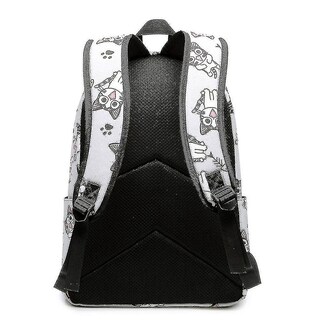 Foto 3 | Mochila Huoguo De Lona Negra Impermeable Para Niños Y Escuelas - Venta Internacional.