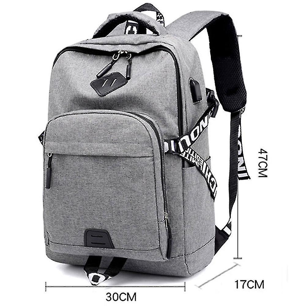 Foto 6 pulgar | Mochila Huoguo Leisure Student Campus, Impermeable, 36-55 L, Color Gris - Venta Internacional.