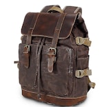 Mochila Huoguo, Bolsa De Viaje Retro De Lona, De Piel, Impermeable - Venta Internacional.