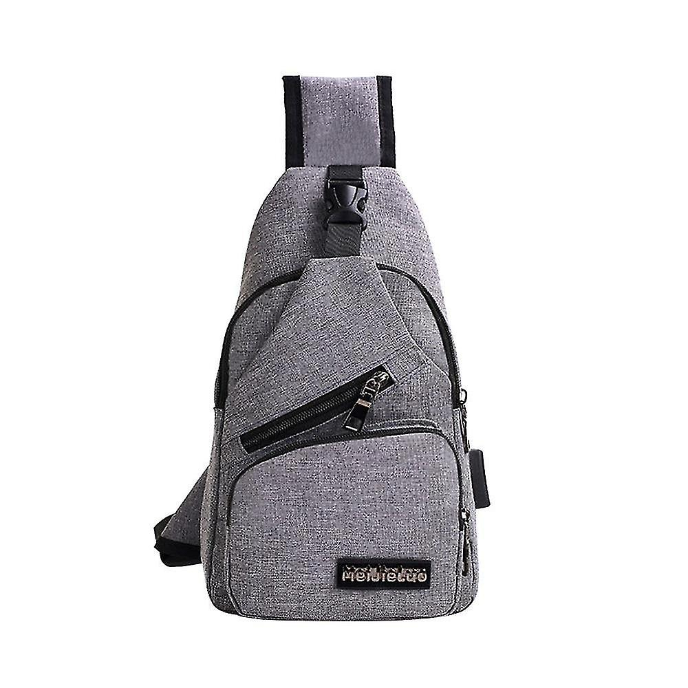 Foto 2 pulgar | Mochila Huoguo Bandolera Con Carga Usb Para Hombre - Venta Internacional.