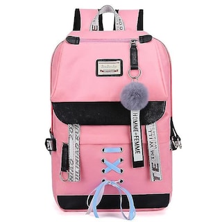 Foto 4 | Mochila Escolar De Lona Huoguo Para Niñas Adolescentes - Venta Internacional.
