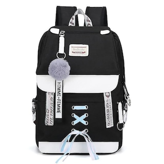 Foto 5 | Mochila Escolar De Lona Huoguo Para Niñas Adolescentes - Venta Internacional.
