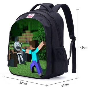 Foto 4 | Mochila Sanlin Beans Minecraft Impermeable Para Niños - Venta Internacional.