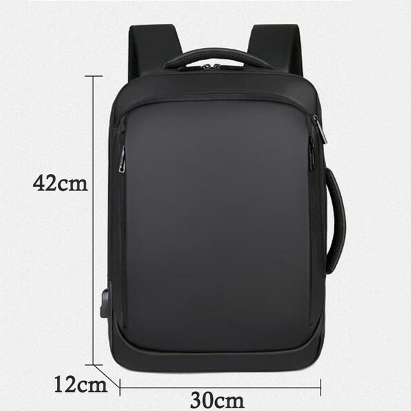 Foto 2 pulgar | Mochila Para Portátil Sanlin Beans Con Carga Usb Impermeable (negra) - Venta Internacional.