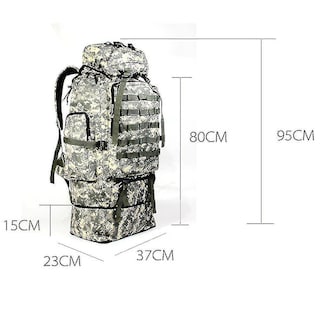 Foto 3 | Mochila Huoguo De Nailon Para Acampar Al Aire Libre, Montañismo, Viajes - Venta Internacional.