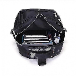 Foto 1 | Mochila Huoguo 15.6 Para Hombre, Exterior, De Nailon, Impermeable, Negra - Venta Internacional.