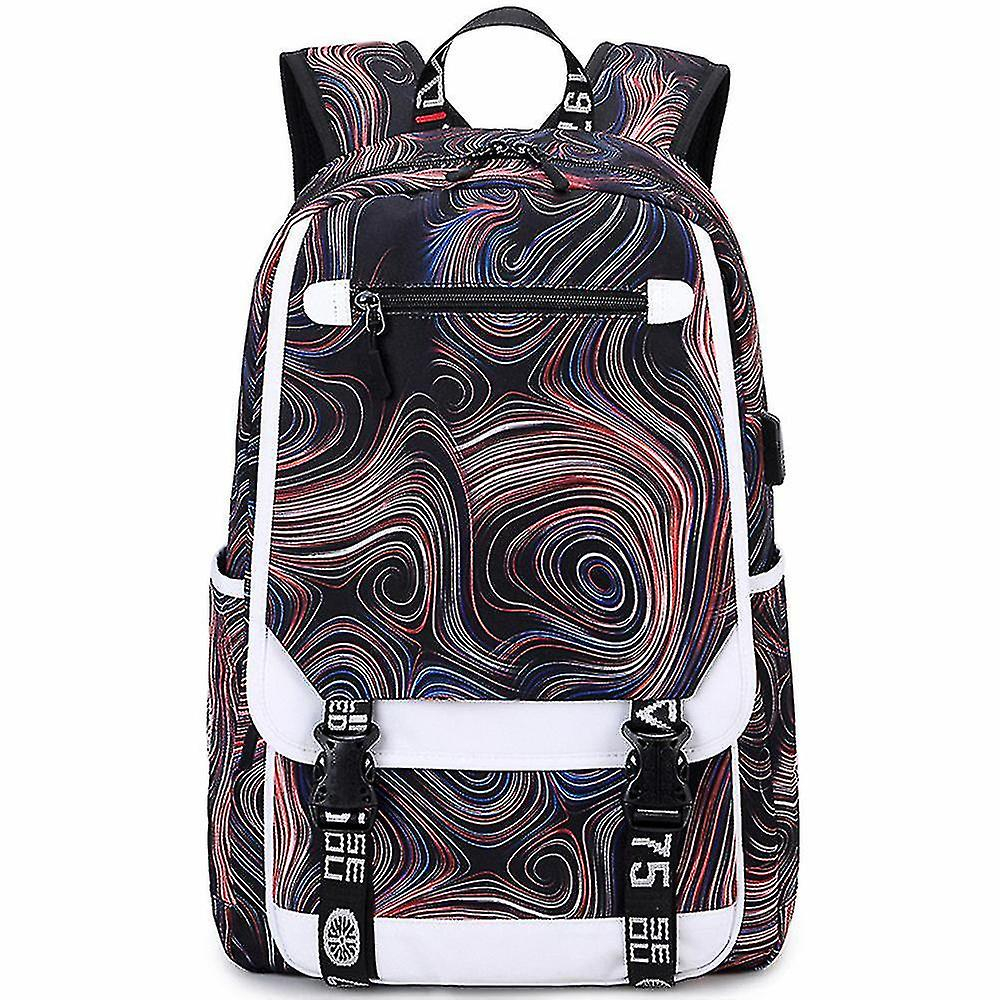 Foto 2 pulgar | Mochila Huoguo, Tela Oxford Impermeable Estampada, 37 X 15 X 45 Cm - Venta Internacional.