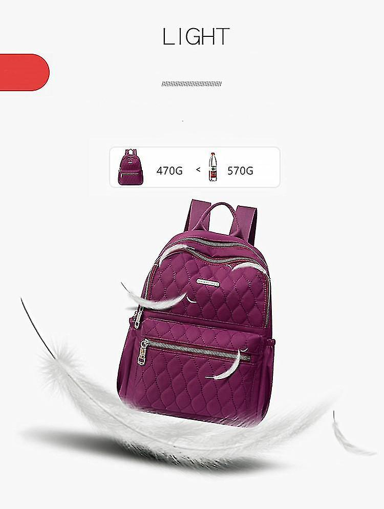 Foto 2 pulgar | Mochila Huoguo Travel Impermeable Para Mujer Morada 26x13x33c - Venta Internacional.