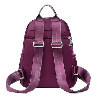 Foto 2 | Mochila Huoguo Travel Impermeable Para Mujer Morada 26x13x33c - Venta Internacional.