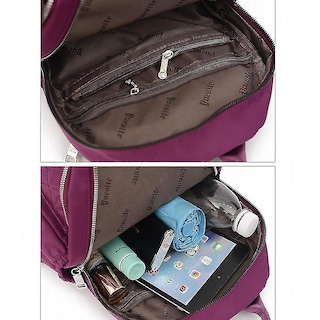 Foto 3 | Mochila Huoguo Travel Impermeable Para Mujer Morada 26x13x33c - Venta Internacional.