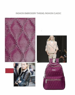 Foto 4 | Mochila Huoguo Travel Impermeable Para Mujer Morada 26x13x33c - Venta Internacional.
