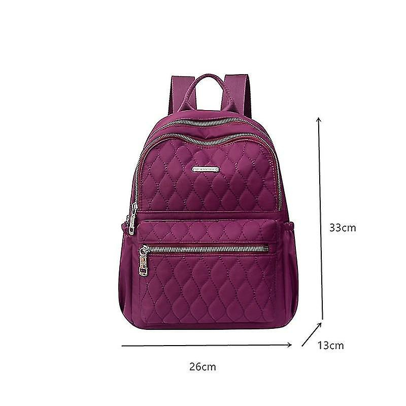 Foto 6 pulgar | Mochila Huoguo Travel Impermeable Para Mujer Morada 26x13x33c - Venta Internacional.