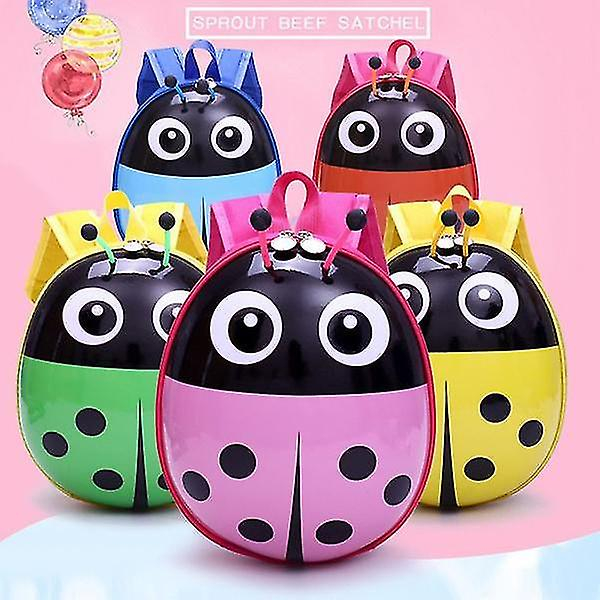 Foto 4 pulgar | Mochila Huoguo Bonita Mariquita De Siete Estrellas Con Dibujos Animados Para Niños, Azul - Venta Internacional.
