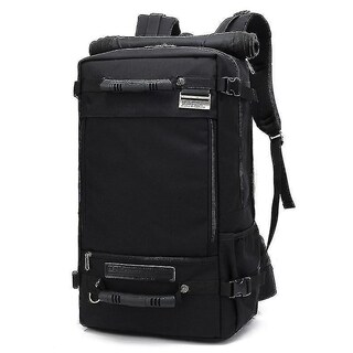 Foto 1 | Mochila Huoguo Unisex De Viaje Multifuncional Negra 55x32x20 - Venta Internacional.