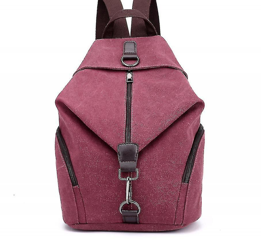 Foto 2 pulgar | Mochila Huoguo Canvas Retro Casual College Wind Black - Venta Internacional.