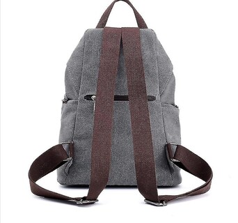 Foto 2 | Mochila Huoguo Canvas Retro Casual College Wind Black - Venta Internacional.