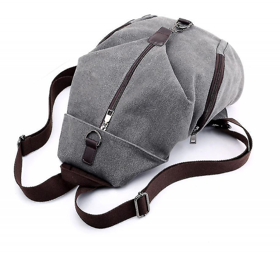 Foto 4 pulgar | Mochila Huoguo Canvas Retro Casual College Wind Black - Venta Internacional.