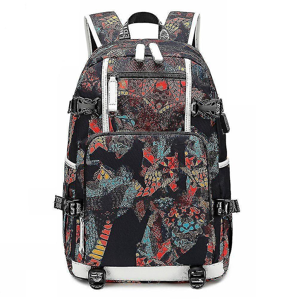 Foto 2 pulgar | Mochila Huoguo Oxford Estampada Impermeable 30x15x47cm - Venta Internacional.