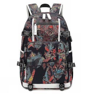 Foto 1 | Mochila Huoguo Oxford Estampada Impermeable 30x15x47cm - Venta Internacional.