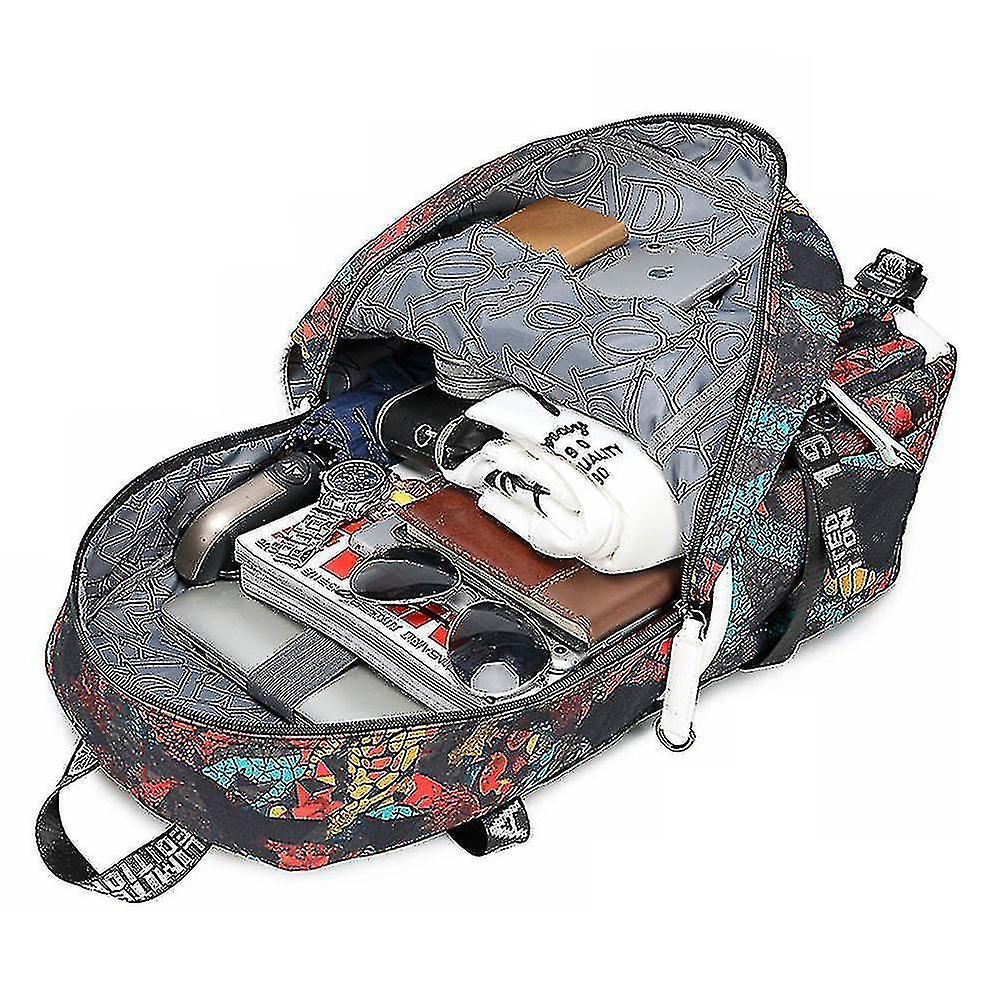 Foto 5 pulgar | Mochila Huoguo Oxford Estampada Impermeable 30x15x47cm - Venta Internacional.