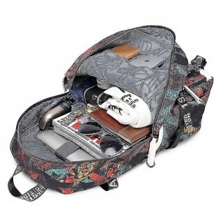 Foto 4 | Mochila Huoguo Oxford Estampada Impermeable 30x15x47cm - Venta Internacional.