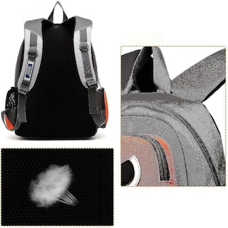 Foto 2 | Mochila Huoguo Dccn Robot Para Niños De Primaria, Blanca - Venta Internacional.