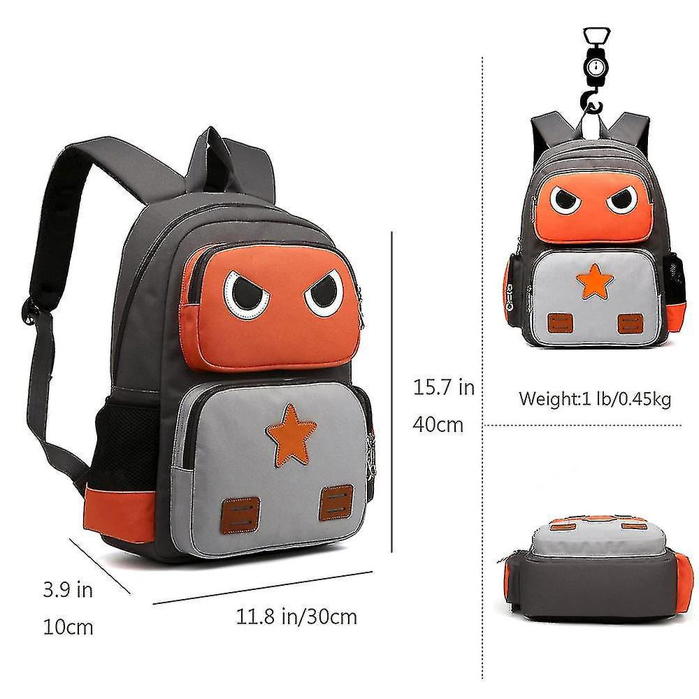 Foto 5 | Mochila Huoguo Dccn Robot Para Niños De Primaria, Blanca - Venta Internacional.