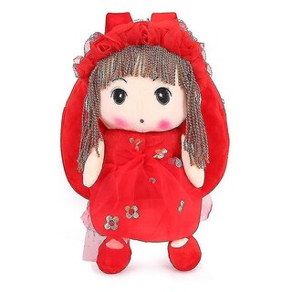 Foto 3 | Mochila Huoguo 7 Dibujos Animados De Animales Lindos Para Niños, Roja - Venta Internacional.