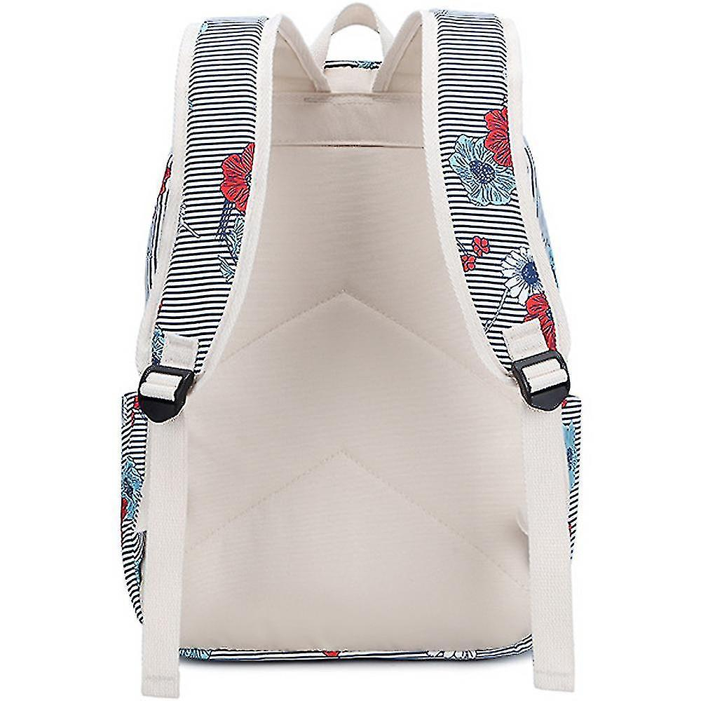 Foto 5 pulgar | Mochila Huoguo Conjunto De Tres Piezas De Nailon Para Mujer, Color Azul Real - Venta Internacional.