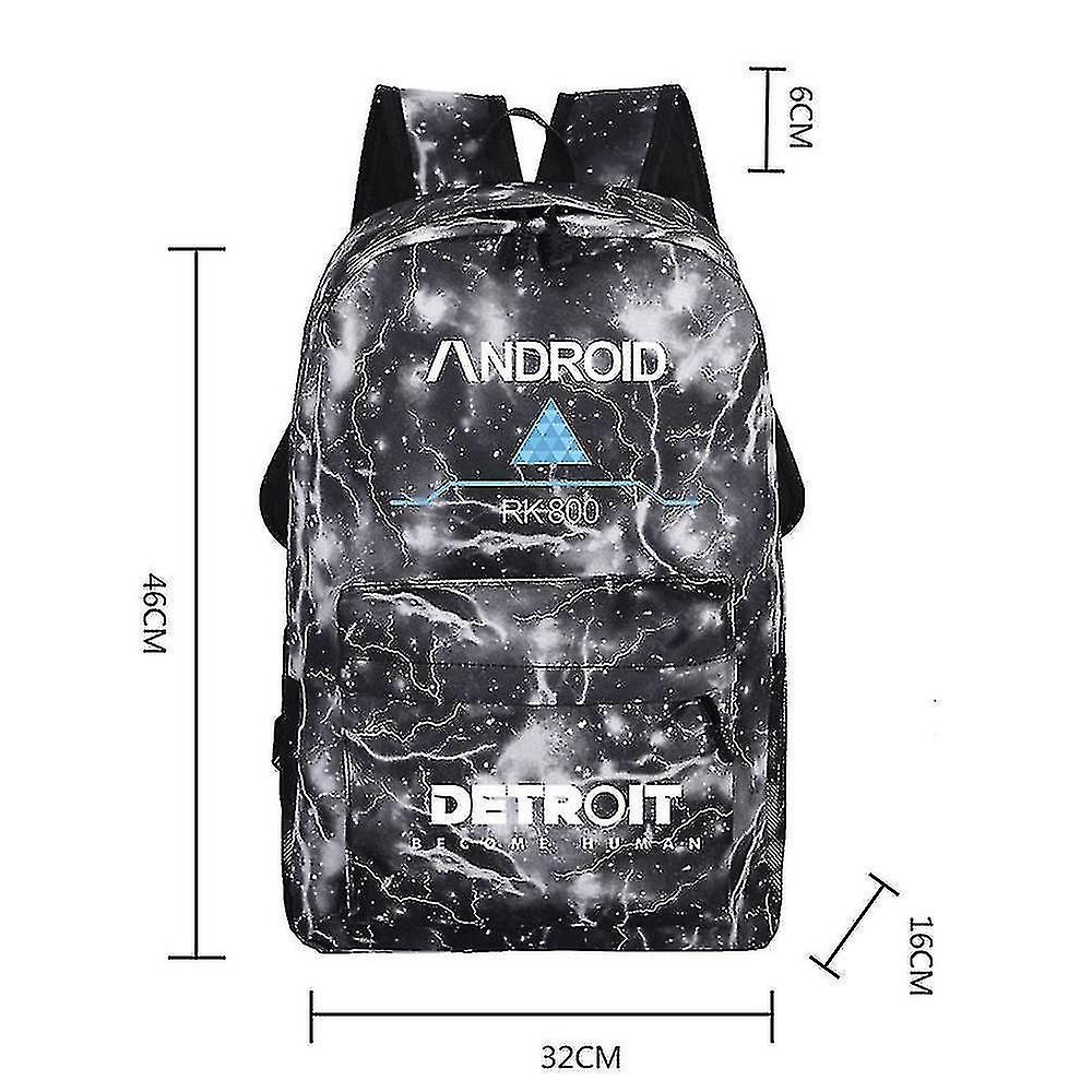 Foto 3 pulgar | Mochila Huoguo Leisure Star Print Para Estudiante De Secundaria - Venta Internacional.