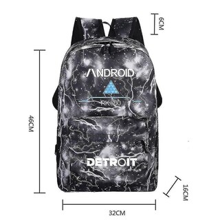 Foto 2 | Mochila Huoguo Leisure Star Print Para Estudiante De Secundaria - Venta Internacional.