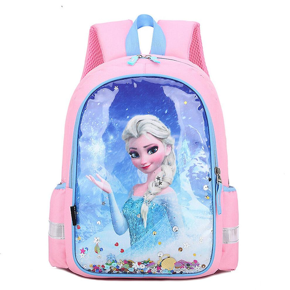 Foto 2 pulgar | Mochila Sarahe Anna Elsa Princess Para Niñas De Nylon Rosa 25x1 - Venta Internacional.