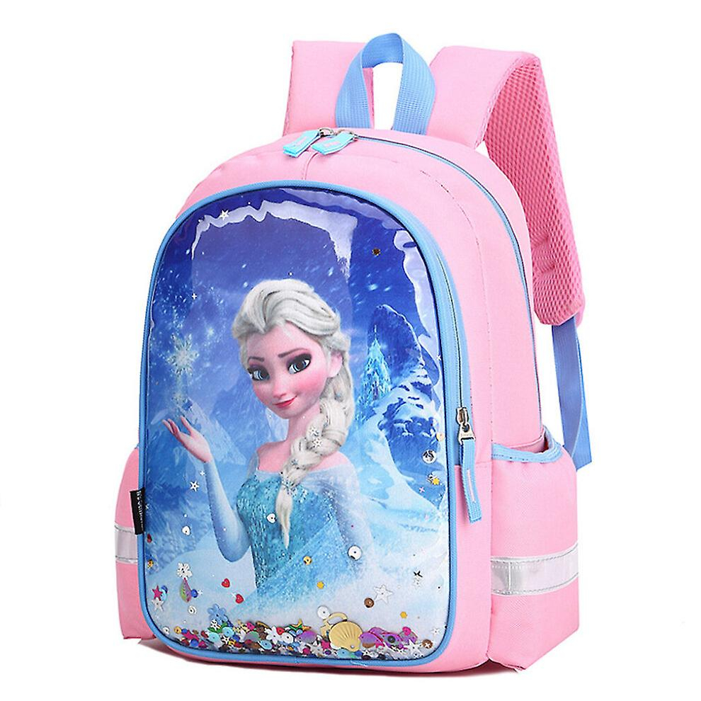 Foto 3 pulgar | Mochila Sarahe Anna Elsa Princess Para Niñas De Nylon Rosa 25x1 - Venta Internacional.