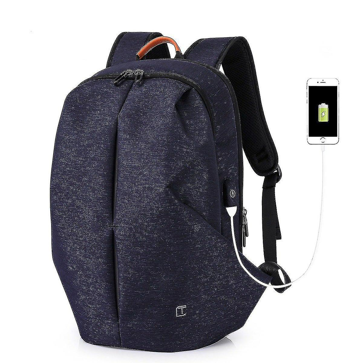 Foto 1 | Mochila Huoguo Para Hombre, Poliéster Azul, 47 X 29 Cm, Con Carga Usb P - Venta Internacional.