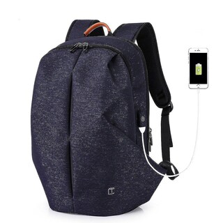 Foto 1 | Mochila Huoguo Para Hombre, Poliéster Azul, 47 X 29 Cm, Con Carga Usb P - Venta Internacional.