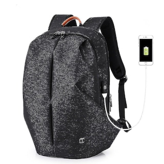 Foto 2 | Mochila Huoguo Para Hombre, Poliéster Azul, 47 X 29 Cm, Con Carga Usb P - Venta Internacional.